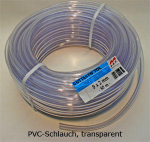 PVC-Schlauch 9x13 mm als Zuschnittware